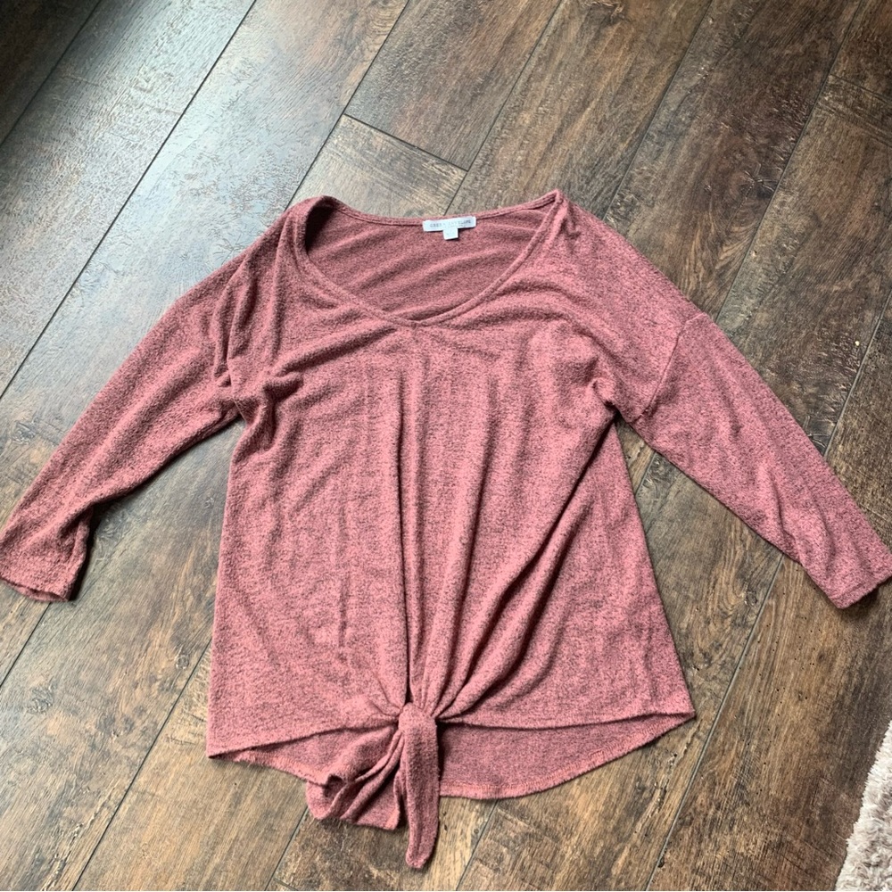 Tie front sweater. Great condition.